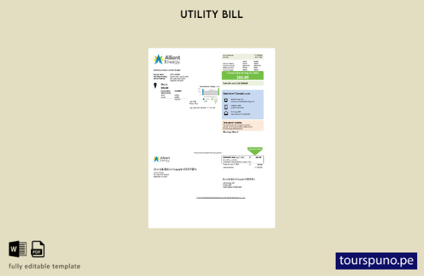 listo para imprimir plantilla de word   factura de servicios públicos de elec 34